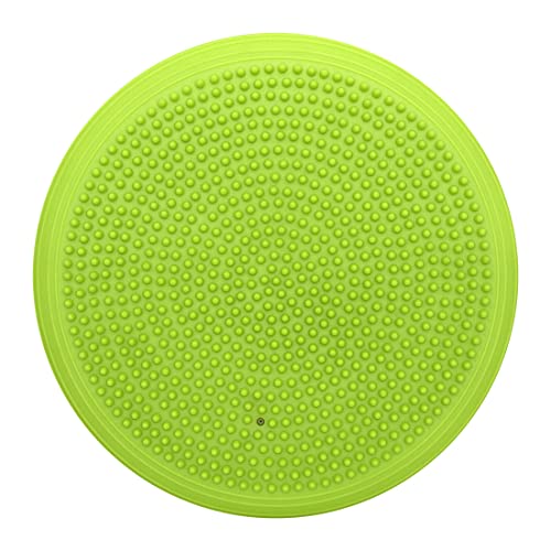 Nivia 11040 PVC Pro Balance Cushion With Pump (Green, Size - 13Inch/33cm) | Material - Polyvinyl Chloride | Men & Women | Balance Board | Fitness Equipment | For Stability | Strength | Flexibility