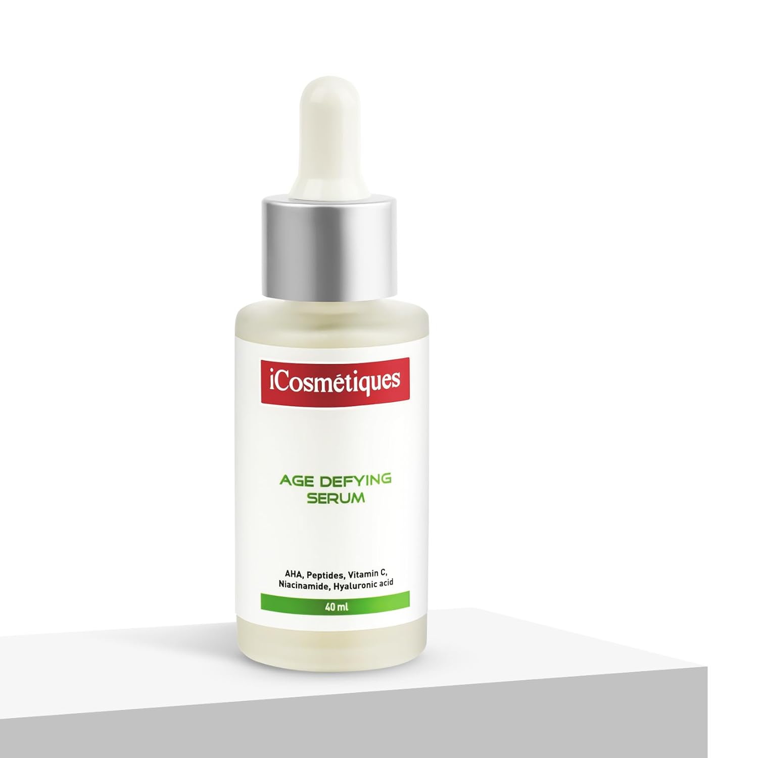 iCosmetiques Age Defying Face Serum |Reduces Wrinkles, Spots, Pores |Peptides, AHA, Vitamin C |Anti-Aging, Brightening, Hydrating |With Himalayan Glacial Water |Unisex Advance Care Formula |40ml iCosmetiques Age Defying Face Serum |Reduces Wrinkles, Spots, Pores |Peptides, AHA, Vitamin C |Anti-Aging, Brightening, Hydrating |With Himalayan Glacial Water |Unisex Advance Care Formula |40ml