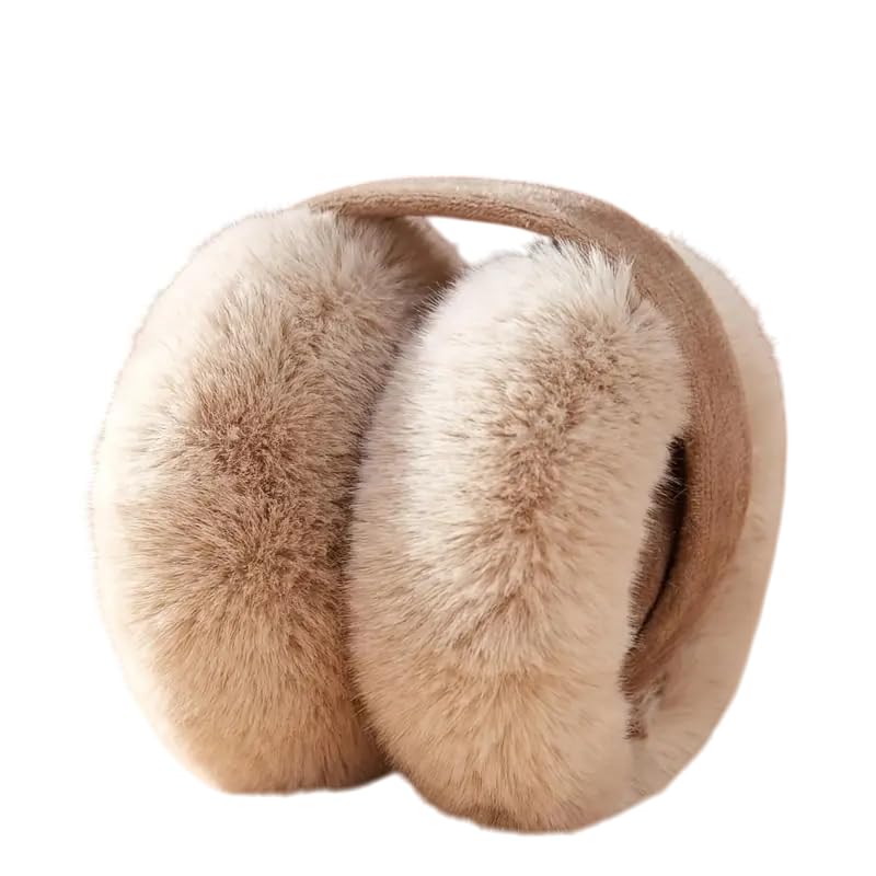 Image of Girl Winter Earmuffs Outdoor Wear Soft Faux Fur Plush Ear Warmer Minnie Design Windproof Woolen Warm Ear Muff Men & Women (Freesize)