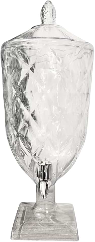 Suqueira 4,5L Transparente P/Bebidas - Ideal para água, suco, refrigerante - Casa, Buffet, Escritorio Acrílico