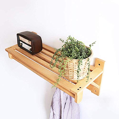 Porte-manteaux d'entrée en bois 60cm pour ranger les vestes de la famille