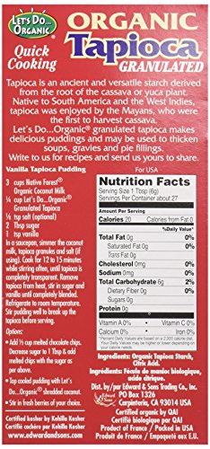 Let's Do Organics Organic Tapioca Granules, 6 Oz #TOP2