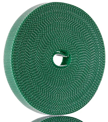 YoiYee Crochet & Loop Sangle de câble réutilisable, attache réglable, serre-câble, organiseur de câbles auto-enroulable et bien rangé, 10 mm x 5 m, vert Cover