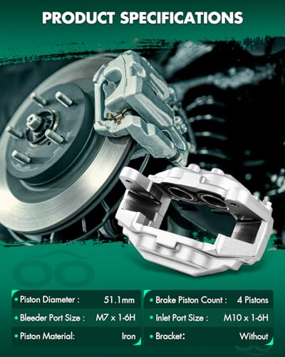 Image of SCITOO Front Left & Right Disc Brake Calipers Without Bracket 197343 197342
