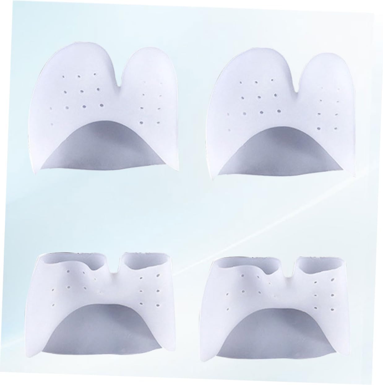 Kisangel 2sets Dance Toe Protectors Toe Separators for Women Foot Corrector for Pain Relief 2pairs*2
