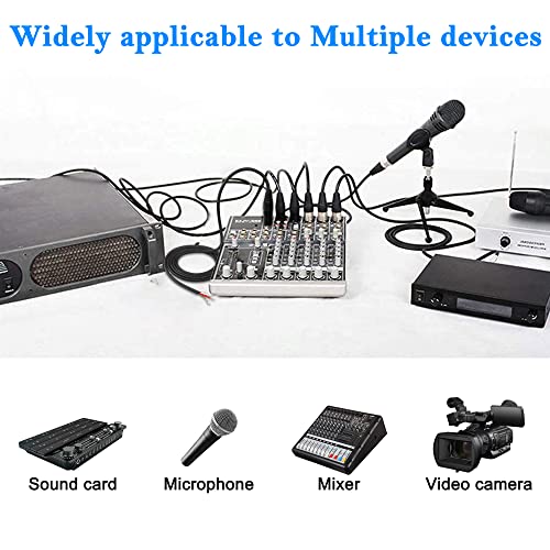 Meiriyfa Xlr Cable Microphone Cable 3Pin Xlr Pigtail Bare Wire Open End Gold Plated Xlr Connector Speaker Cord Replacement Audio Cable For Dj/Pa Amplifier Subwoofer-2M (Xlr Male) #TOP1