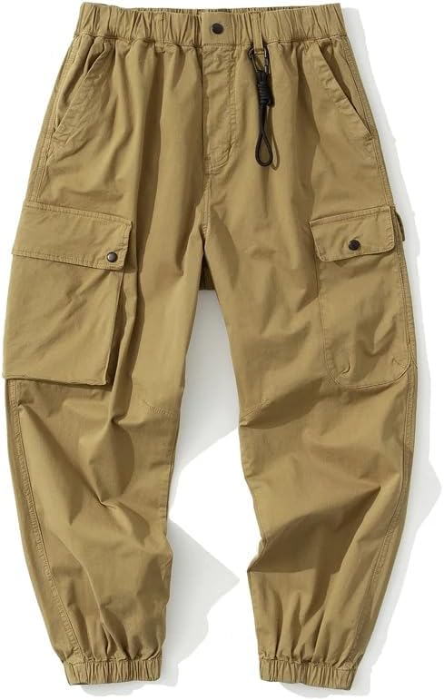 LIXINGHEITANG Men Japanese Retro Streetwear Loose Casual Overalls Cargo Pants Male Hop Harem Trousers