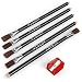 ARTEZA Eraser Pencil, Precision Latex-Free & PVC-Free Soft Eraser White Color Pencil with Brush and Pocket Size Sharpener, Set of 6