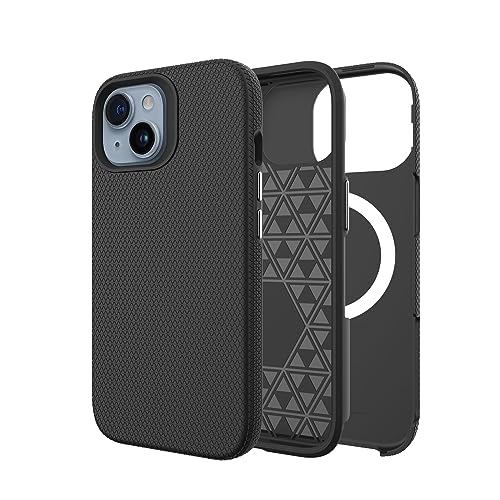 Coque iPhone 15 Plus MagSafe antichoc de 3m étui de protection rigide et mince noir