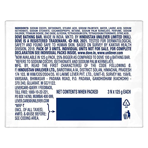 Dove-Cream-Beauty-Bathing-Bar-125-G-Combo-Pack-Of-3-With-Moisturising-Cream-For-Softer-Glowing-Skin-Body-Nourishes-Dry-Skin-More-Than-Bar-Soap