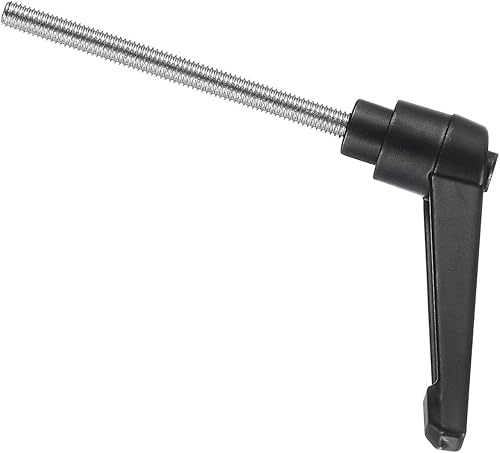 Miniatura 83 de uxcell 2 piezas de manija de palanca de sujeción ajustable M8 x 0.787 in óxido negro métrico acero al carbono macho roscado perillas de mano