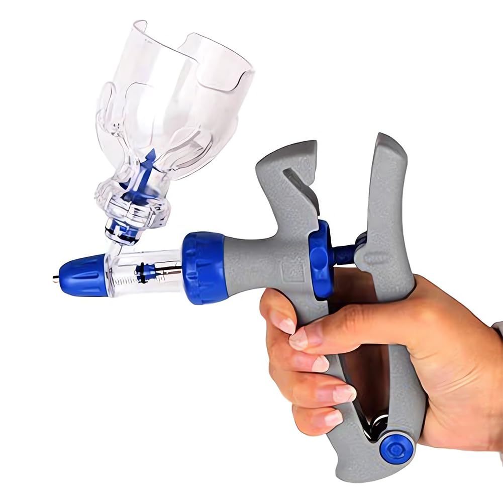 Iniettore siringa per bestiame, automatico continuo in acciaio inox, 10 ml, per una cura efficiente degli animali