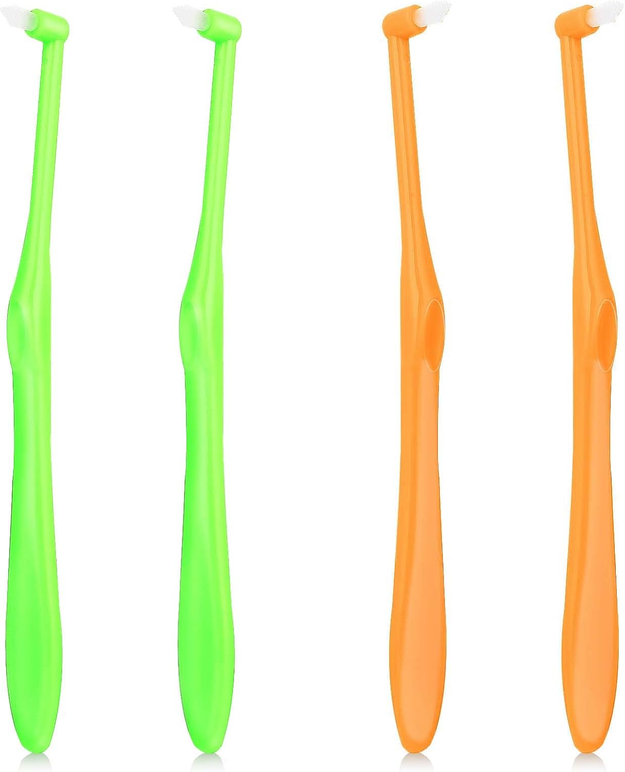 Ouligay 4Pcs Tuft Toothbrush Single Tufted Toothbrush Tufted Brush