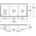 Elkay Lustertone LTR46226 Triple Bowl Top Mount Stainless Steel Kitchen Sink