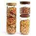 Produktbild VonShef Vorratsdosen aus Glas 3er Set - Durchsichtiger transparenter Lebensmittel-Organizer - Stapelbare Aufbewahrung für Küche, Speisekammer und Utility