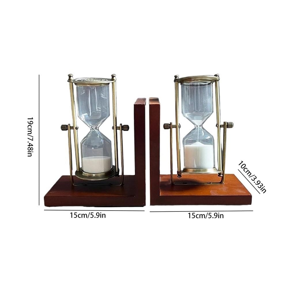 Bookends Home Study Klepsydra Ozdoby Regał biurowy Półka na książki biurko