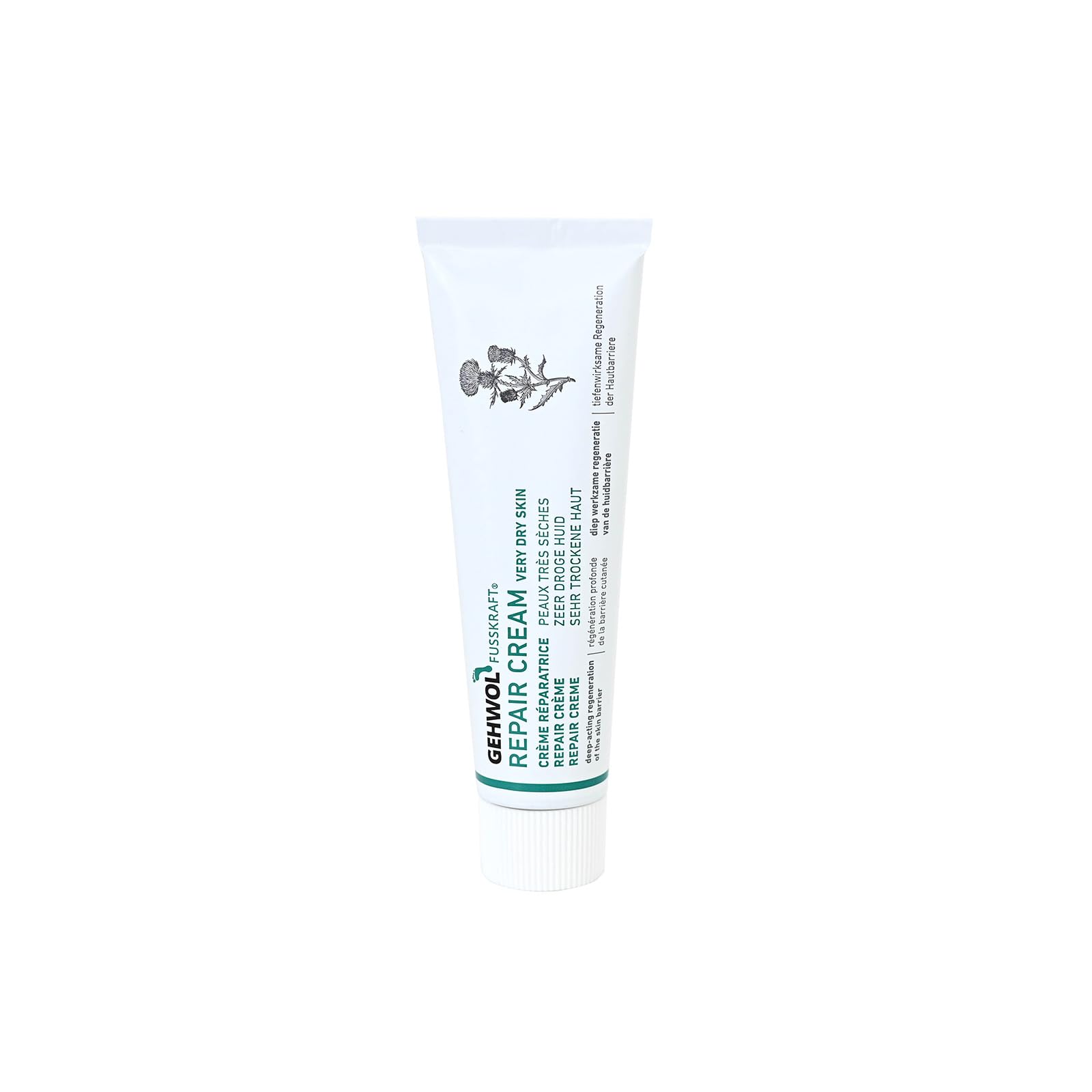 GEHWOL Repair Cream – Intensive Care for Very Dry, Damaged Skin, Deep Skin Barrier Repair, 2.6 oz / 75 ml
