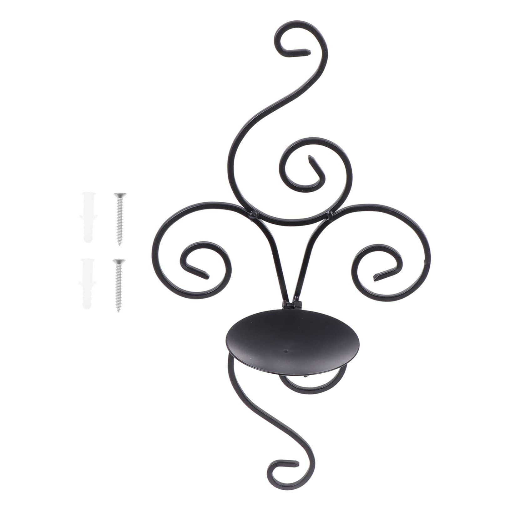 ULDIGI Retro Style Hanging Candle Holder Iron Candlestick Wall Decor for Living Room