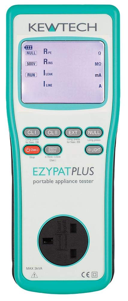 Kewtech Pat Tester, Ezypat Plus | Appliance Test, 1 X Qty - Ezypat Plus