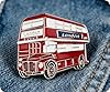London Red Bus Tourist Souvenir England UK Metal Enamel Pin Badge Lapel – British Double Decker Collector Brooch 2.8 x 3 cm #1