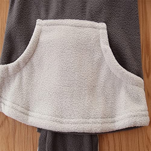 NLGToy Pulôver juvenil infantil meninos meninas desenho lobo manga longa moletom roupas para jovens