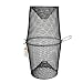 Pisfun Minnow Trap Crawfish/Ell/Grass Shrimp/Crawdads Trap Steel Bait Traps Storage Fishing Net Bucket