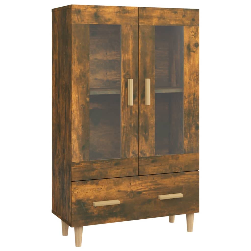 Stolik pomocniczy, szafki bufetowe, szafki kuchenne, szafka kuchenna, dąb wędzony, 70 x 31 x 115 cm, materiał drewnopochodny do salonu, jadalni i kuchni, łatwy montaż