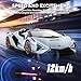 MIEBELY Lamborghini Remote Control Car, 1:16 Scale Lambo Toy Car 7.4V 500mAh Officially Licensed 12Km/h Rc Cars with Led Light 2.4Ghz Model Car for Adults Boys Girls Birthday Ideas Gift (Light Blue)