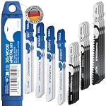 FALKENWALD – FALKENWALD® Stichsägeblätter Set 30tlg 18x Holz + 12x Metall