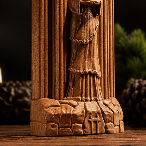 Estatua de Madera Hestia para Decoración de Altar miniatura 4