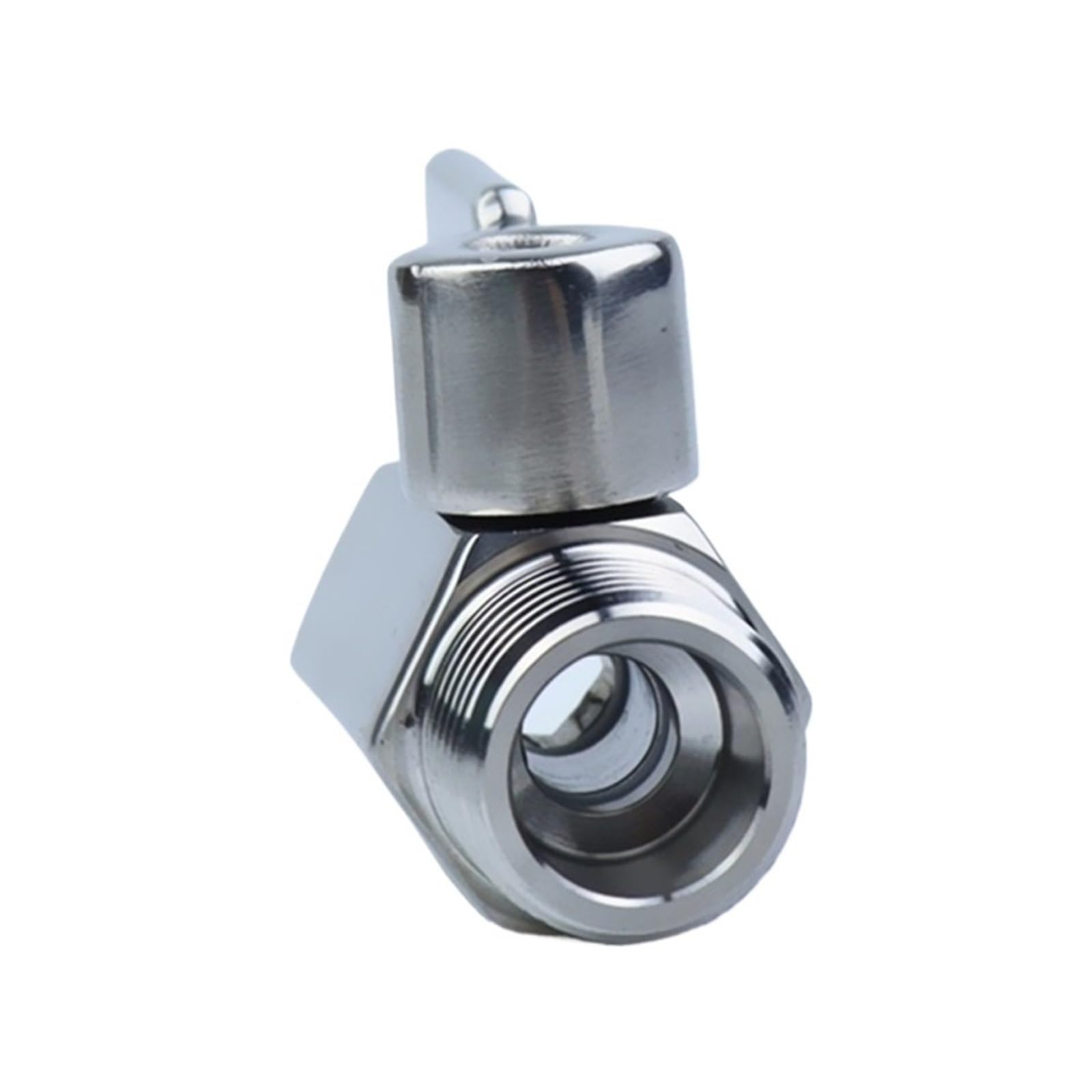 SAHUL 1 x mini zawór kulowy ze stali nierdzewnej 304, gwint żeński/męski BSP, 0,3 cm do 1,9 cm (1 cm BSP, męski na męski)