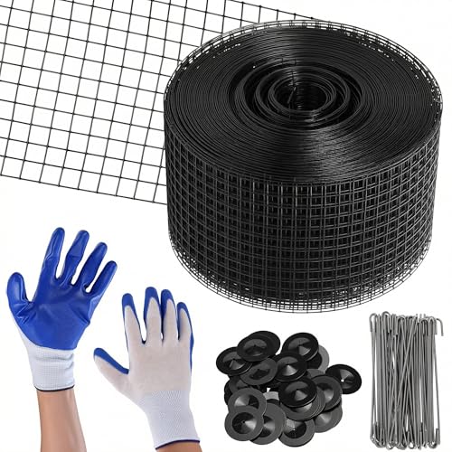 QWORK Solar Panel Bird Mesh Kit 6 x100 - PVC Coated Bird Deterrent for Long-Lasting Solar Panel Protection