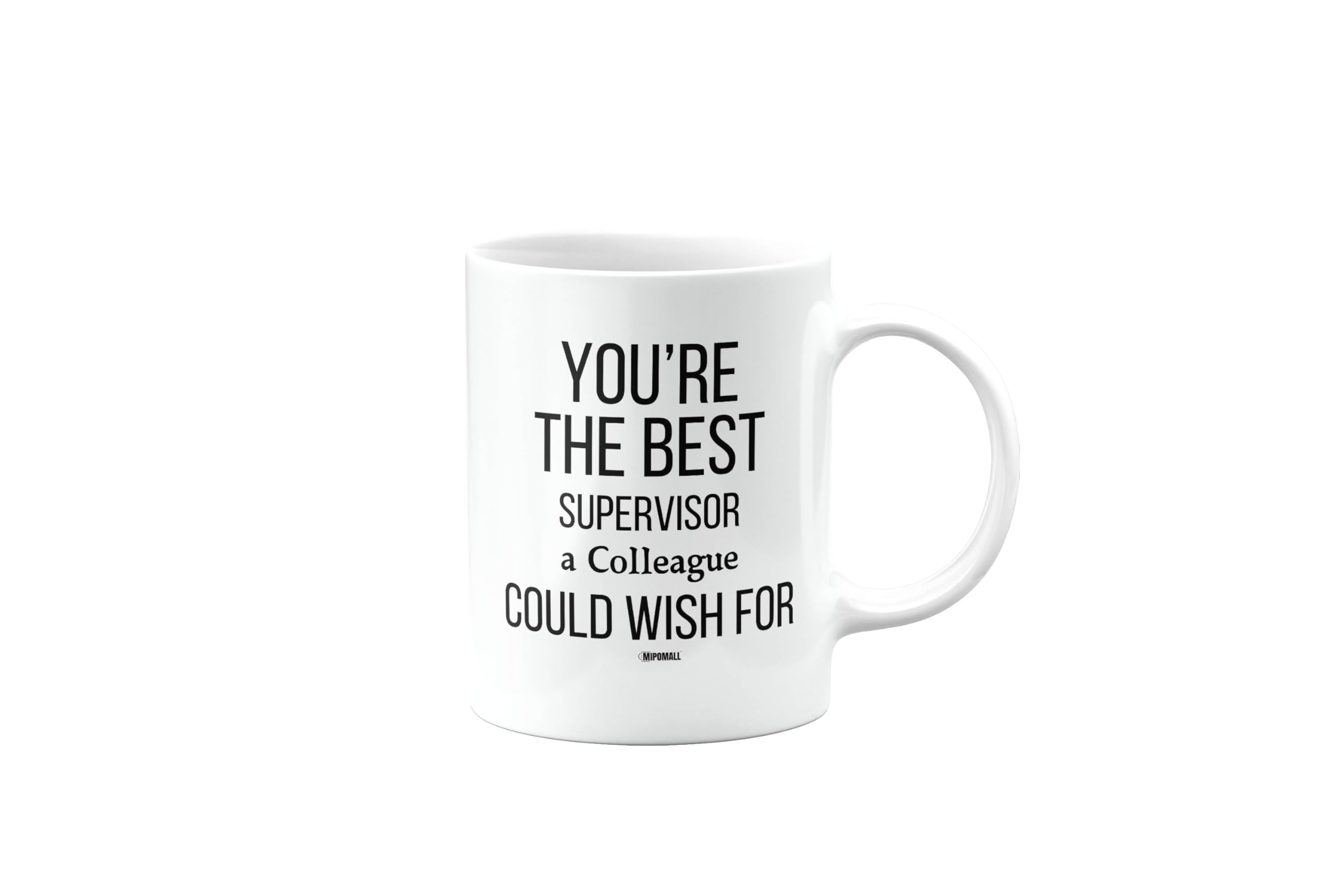 MIPOMALL You're The Best Supervisor Mug from Colleague, Happy Birthday Gifts for Men or Women, Secret Santa, Presents for Christmas, Cup, Could Wish for,V1-CA_283_213