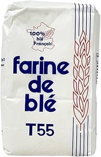 Farine de Blé T55 – Lot 10 Paquets x 1 kg | Farine Blanche Polyvalente pour Pain, Pizza, Pâtisserie & Cuisine Familiale