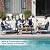 COMLAX FIELD Patio Furniture Set, 4 Pieces Outdoor Patio Furniture with Coffee Table Set, Metal Patio Conversation Sets with Washable and High-Resiliency Sponge Cushions, Upgrade Blue