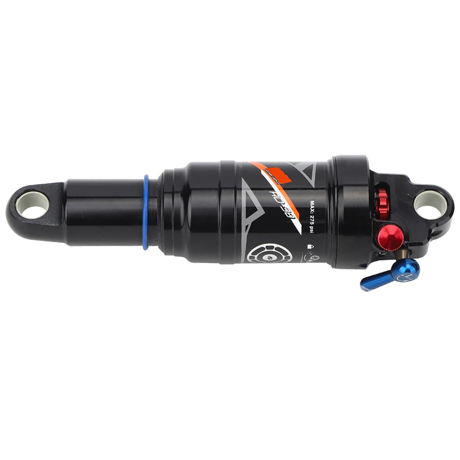 Mountainbike-Stoßdämpfer, Luftdruck Einstellbar mit Rückprall- und Dämpfungskontrolle, für -Fahrradzubehör 165 Mm, 190 Mm, 200 (165MM)