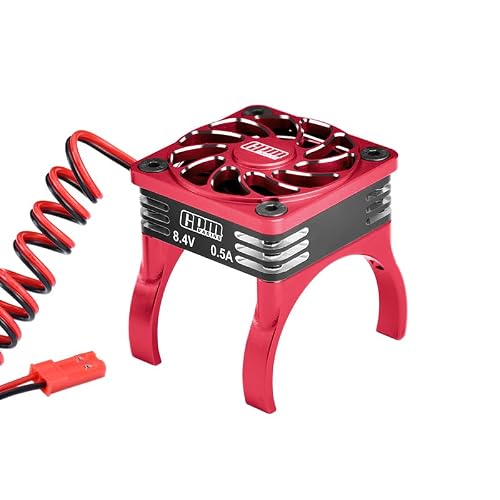 GPM 6061-T6 Alloy High Speed Cooling Fan 20000 RPM Compatible with 36Mm Motor for Mini Xrt Vxl 3S-108076-1 (Red)