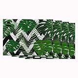 EKOBLA Placemats Palm Leaves Tropical Exotic Plant Forest Jungle Nature Wild Tree Fashion12x18 Inch