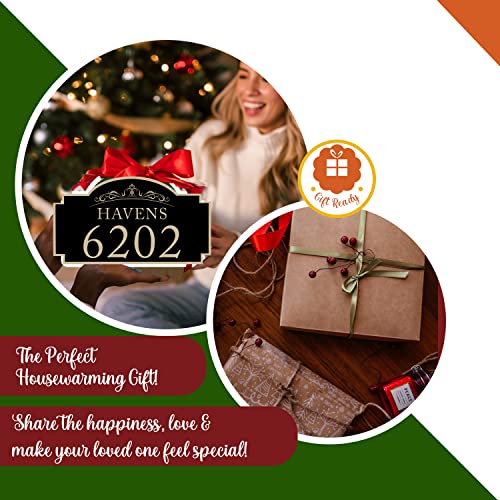 Linmagco Address Plaque Sign,7"X12" Wall Plaque For Houses,Outside Use - Decorative House Garden Wall Sign - Personalized Address Plaque,Housewarming Gift,Wedding Gift… (Acrylic, Garden) #TOP2