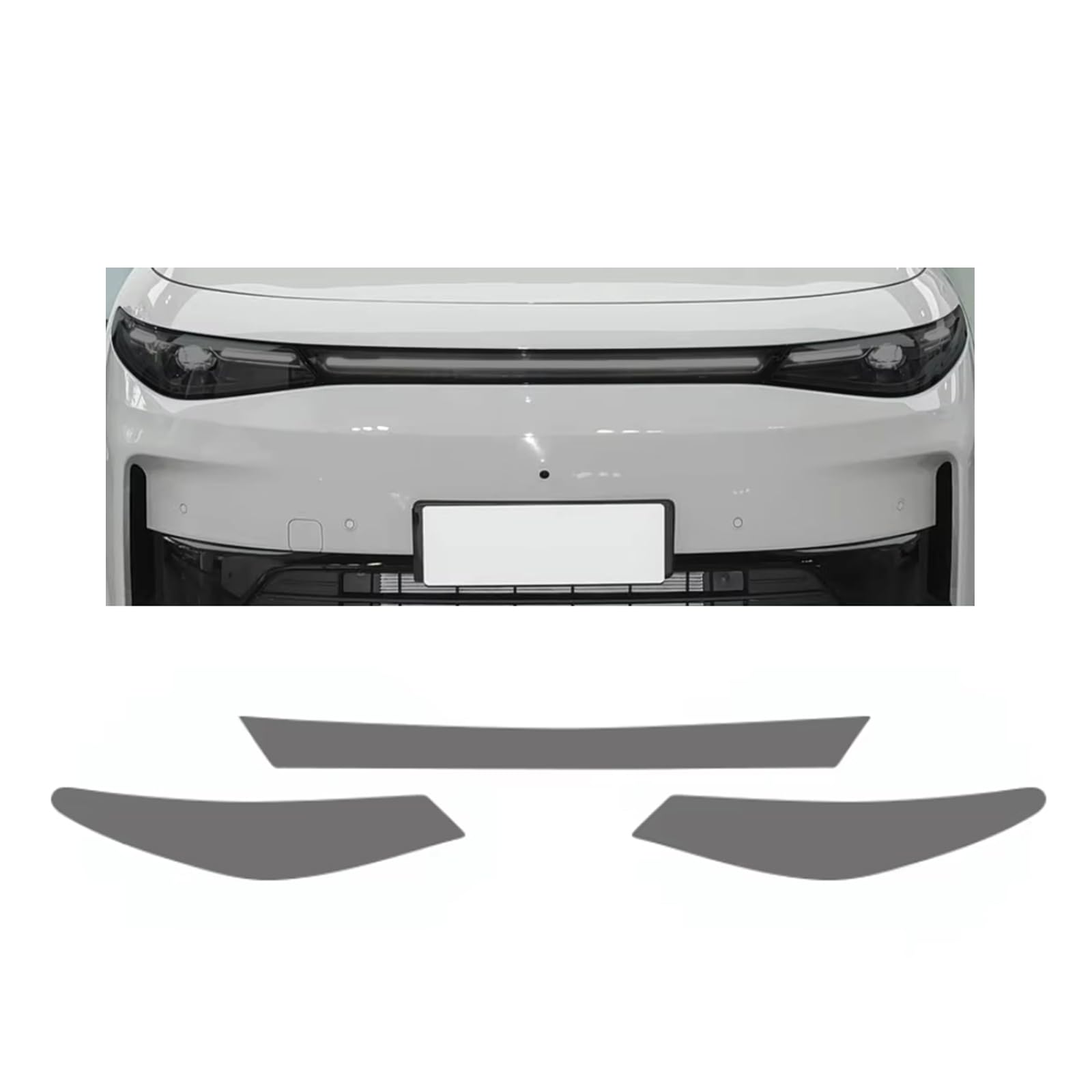 Headlight Film for Leapmotor C10 2024-2026, 1Set Transparent/Smoke Black Car Headlight TPU Protective Film