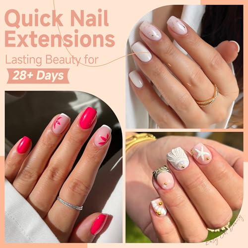 Image of UNA GELLA Extra Short Nail Tips Square Pre-etched Full Cover 120Pcs | Soft Gel Square Nail Tips False Fake Nails for Acrylic Clear Short Press on Nails Home DIY Salon 12 Sizes for Women