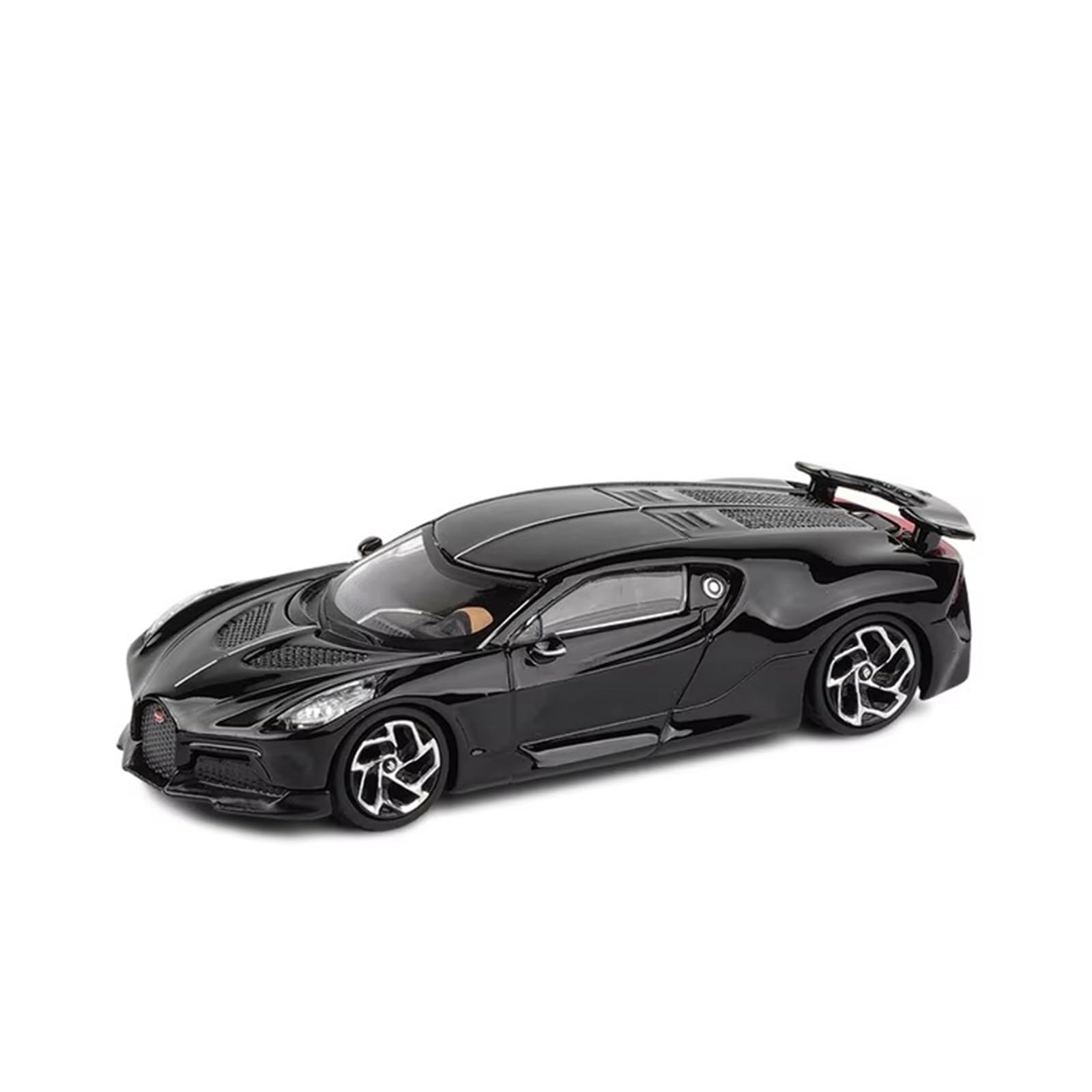 1/64 Per Bugatti Modello Di Auto Giocattolo Ruote Libere Pressofuso In Lega Di Zinco Collezione Regalo(Black,With box)