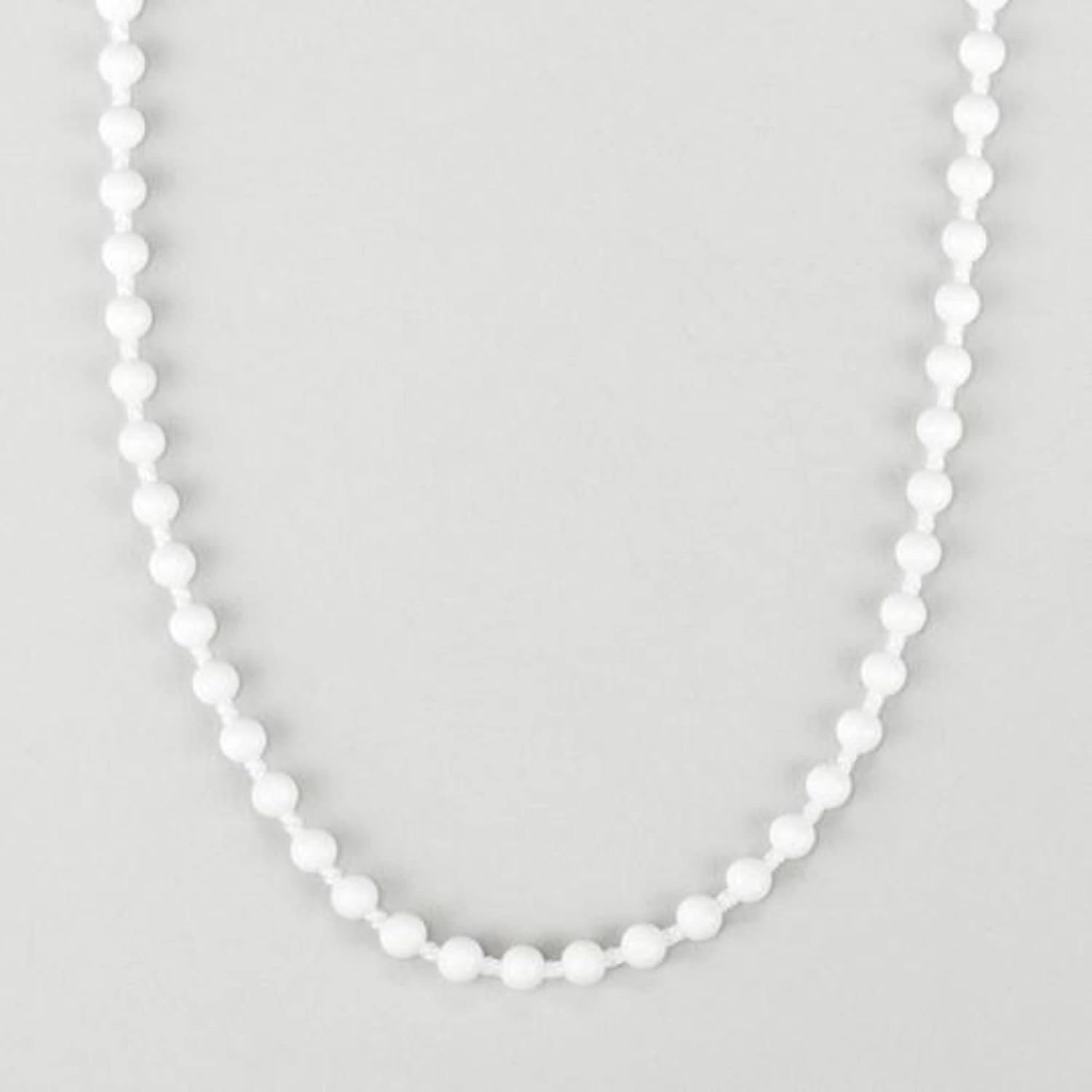 Plastic Ball Bead Chain Cord Roll - 1,000 Feet Spool - #10 - Roller Shade, Roman Shade, and Blind Ball Chain Repair by Castellanos (White)