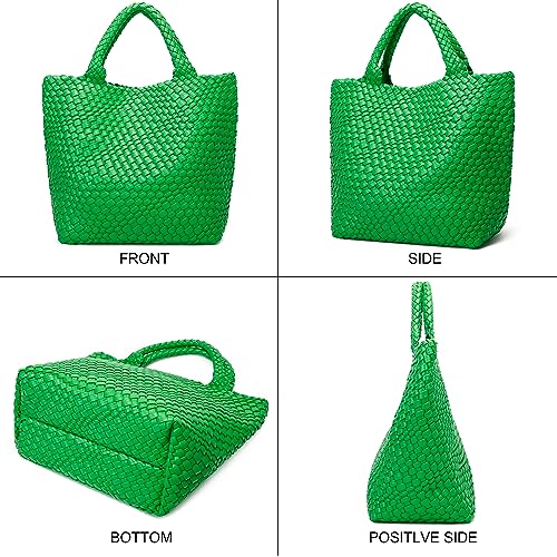 Image of Vegan Leather Purses for Women, Handmade Purses and Handbags Summer Beach Travel Tote Shoulder Bag | WOVEN