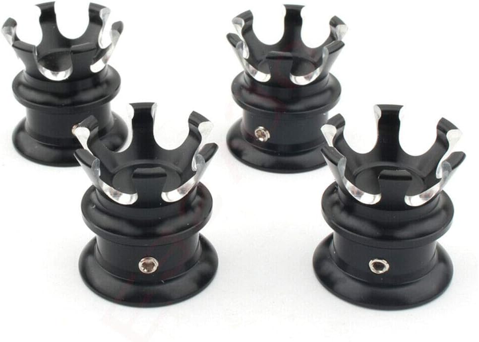 4pcs Motorcycle CNC Aluminum Crown Engine Screw Cap Covers Replacement for Harley Sportster XL883 Softail Dyna
