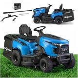 Rasentraktor Aufsitzmäher Benzin 452cc Loncin 12,4 PS, 97 cm Schnittbreite, 250L Fangkorb, Hydrostat, LED, Elektrostart, HW-TR-452