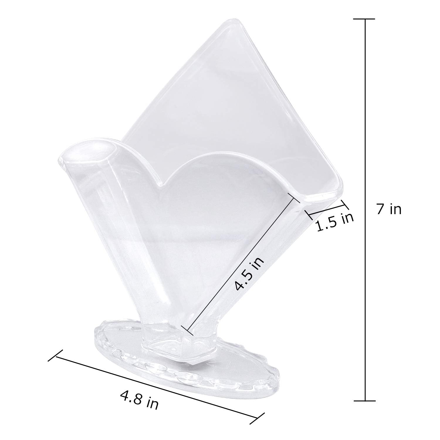 Servilletero de cóctel, 2 unidades, soporte acrílico para servilletas, soporte transparente para filtro de café, diseño moderno, organizador decorativo transparente para servilletas para mesas y