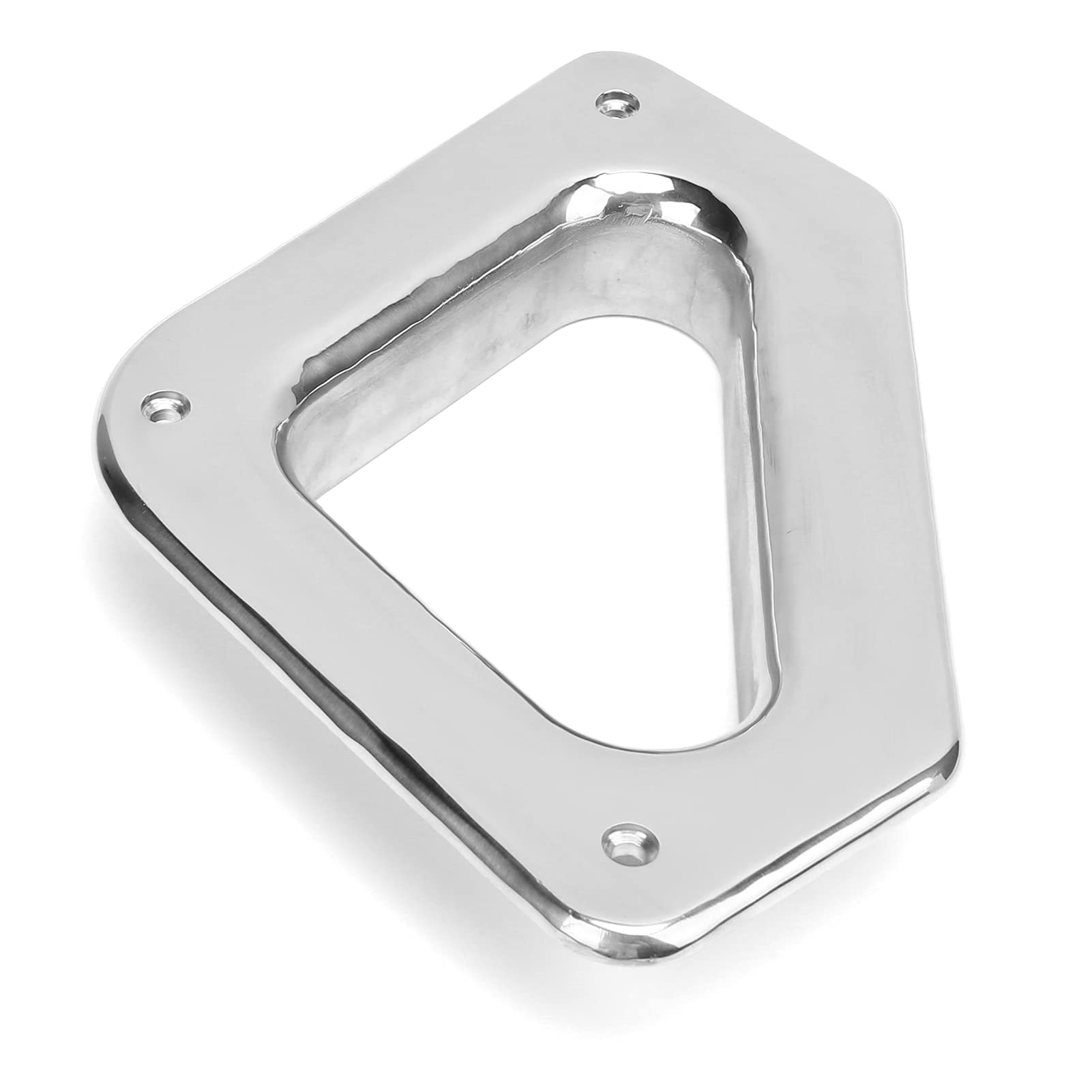 Foro passacavo per Nave in Acciaio Inossidabile per Yacht, Accessorio Hardware Marino, Foro di ormeggio Triangolare con Copertura Lucida, passacavo in Acciaio Inossidabile
