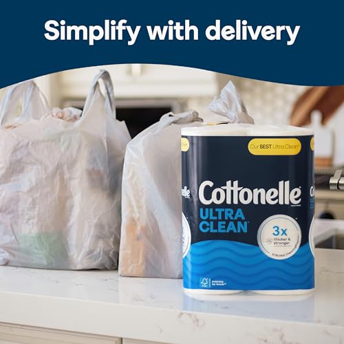 Image of Cottonelle Ultra Clean Toilet Paper, 12 Mega Rolls = 48 Regular Rolls, Packaging May Vary