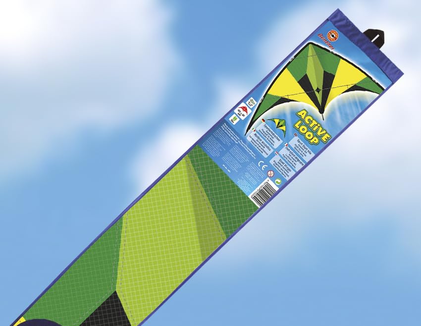Aquilone Acrobatico Sportivo Active Loop 160 Per Esperti, Vela In Poliestere Ripstop, Dimensioni 160x80 Cm - Completo Di Borsa E Cavi - 3